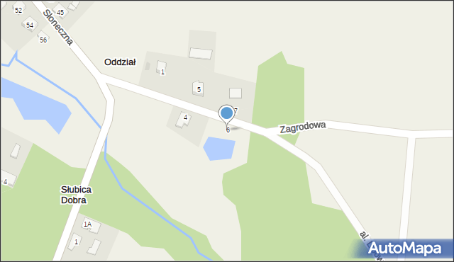 Oddział, Aleja Lipowa, 6, mapa Oddział