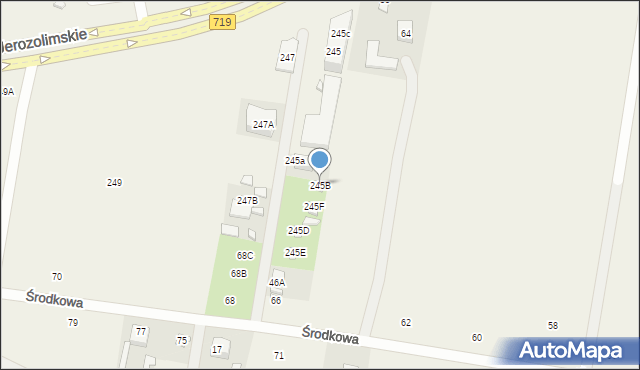 Opacz-Kolonia, Aleje Jerozolimskie, 245B, mapa Opacz-Kolonia