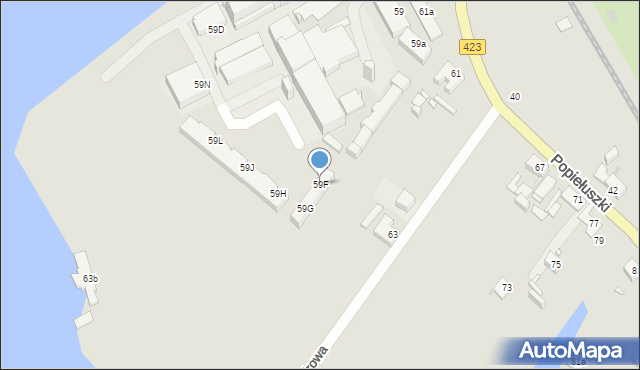 Opole, Aleja Przyjaźni, 59F, mapa Opola