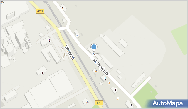 Opole, Aleja Przyjaźni, 2a, mapa Opola