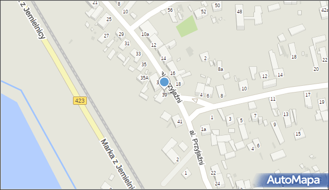 Opole, Aleja Przyjaźni, 39, mapa Opola