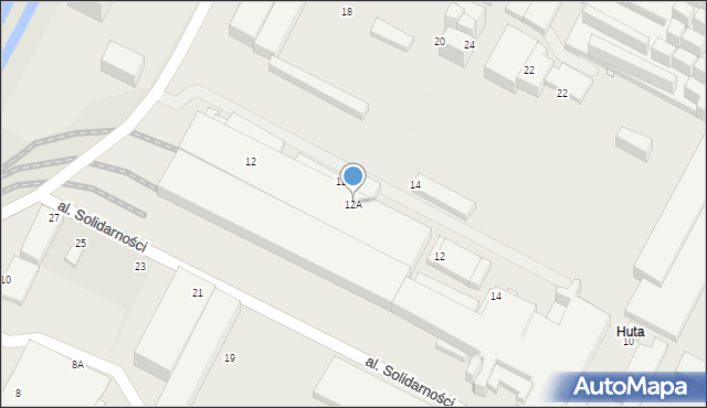 Ostrowiec Świętokrzyski, Aleja Solidarności, 12A, mapa Ostrowiec Świętokrzyski