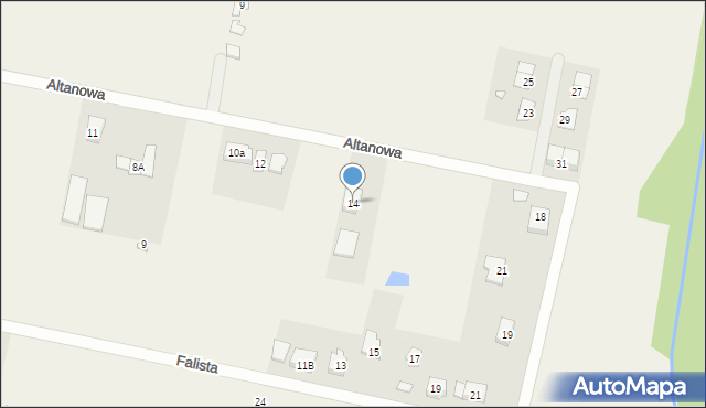 Paczkowo, Altanowa, 14, mapa Paczkowo