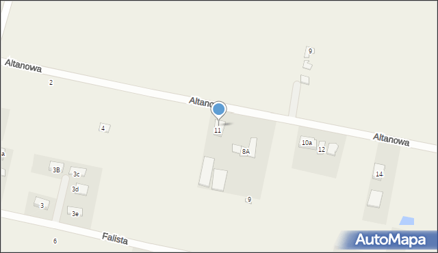 Paczkowo, Altanowa, 8, mapa Paczkowo