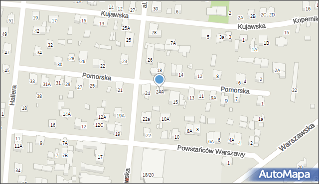 Piastów, Aleja Krakowska, 24A, mapa Piastów