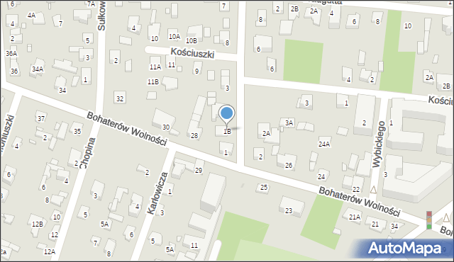 Piastów, Aleja Piłsudskiego Józefa, marsz., 1B, mapa Piastów