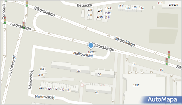 Piotrków Trybunalski, Aleja Sikorskiego Władysława, gen., 19/21, mapa Piotrków Trybunalski