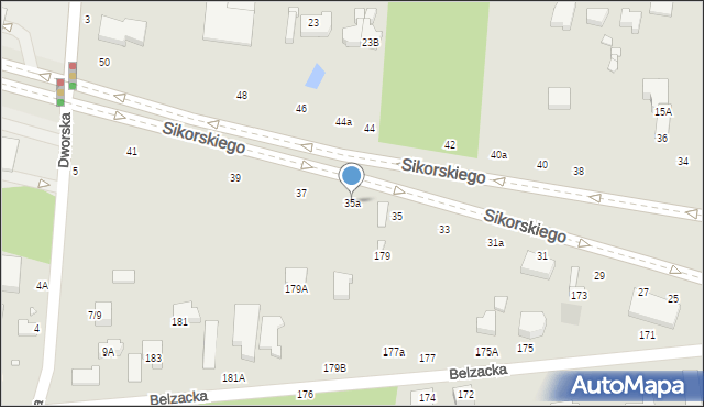 Piotrków Trybunalski, Aleje Sikorskiego Władysława, gen., 35a, mapa Piotrków Trybunalski