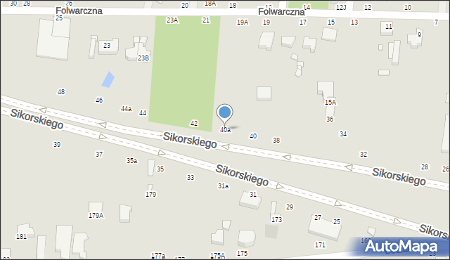 Piotrków Trybunalski, Aleje Sikorskiego Władysława, gen., 40a, mapa Piotrków Trybunalski