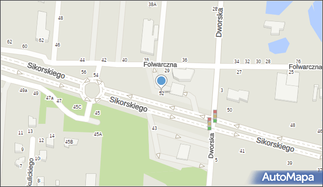 Piotrków Trybunalski, Aleje Sikorskiego Władysława, gen., 52, mapa Piotrków Trybunalski