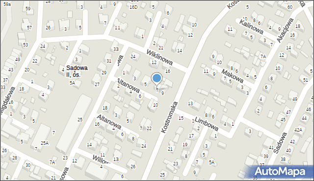 Piotrków Trybunalski, Altanowa, 7, mapa Piotrków Trybunalski