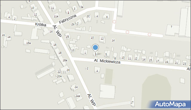 Pleszew, Aleje Mickiewicza Adama, 3, mapa Pleszew