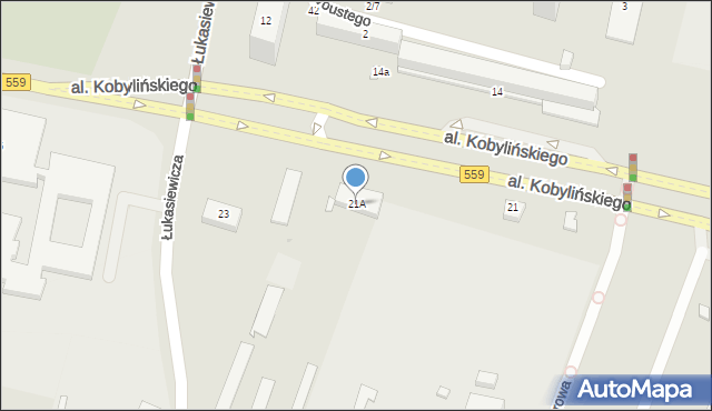Płock, Aleja Kobylińskiego Floriana, 21A, mapa Płock