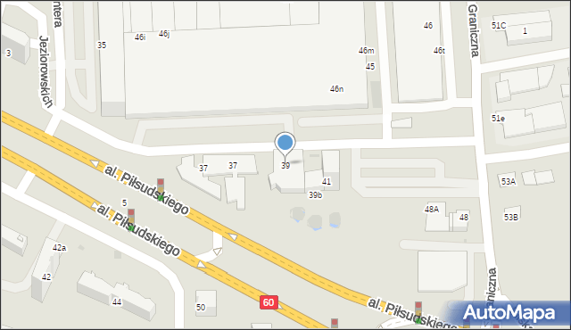 Płock, Aleja Piłsudskiego Józefa, marsz., 39, mapa Płock
