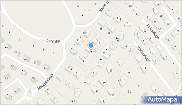 Pogórze, Almeryjska, 5, mapa Pogórze