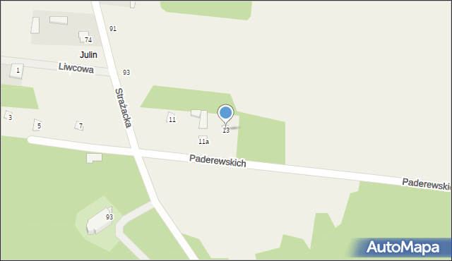 Pogorzelec, Aleja Paderewskich Haliny i Ignacego, 13, mapa Pogorzelec