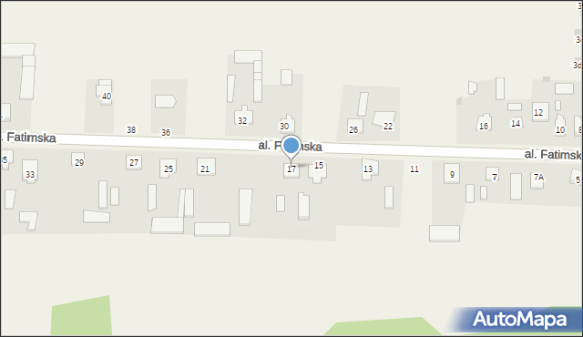 Pokrzywnica, Aleja Fatimska, 17, mapa Pokrzywnica