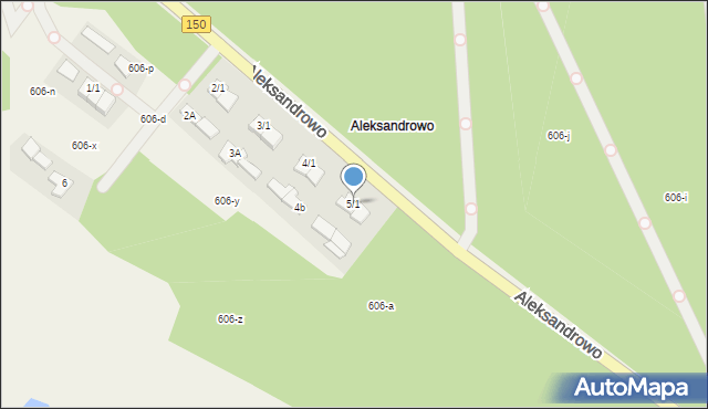 Popowo, Aleksandrowo, 5/1, mapa Popowo