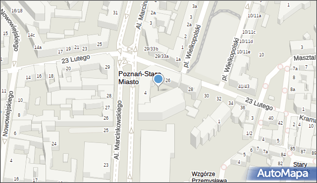 Poznań, Aleje Marcinkowskiego Karola, 5p, mapa Poznania