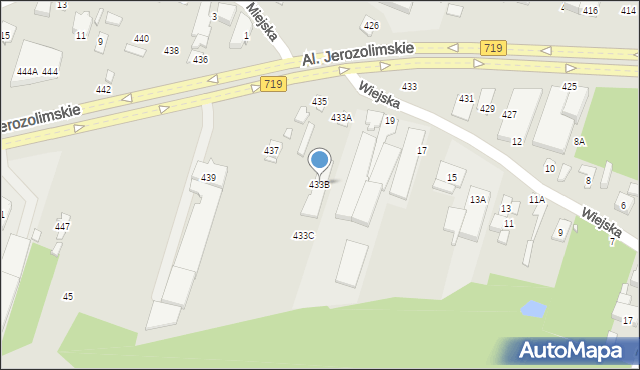 Pruszków, Aleje Jerozolimskie, 433B, mapa Pruszków