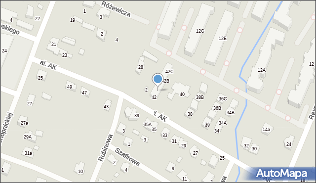 Radzymin, Aleja Armii Krajowej, 42A, mapa Radzymin