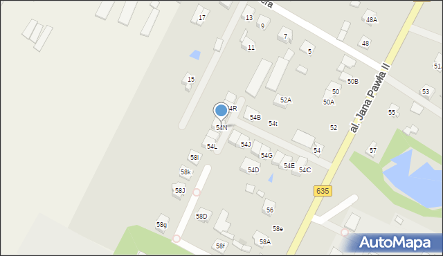 Radzymin, Aleja Jana Pawła II, 54N, mapa Radzymin