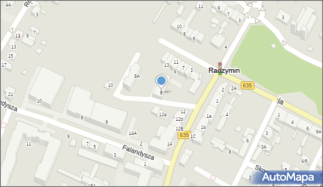 Radzymin, Aleja Jana Pawła II, 8, mapa Radzymin