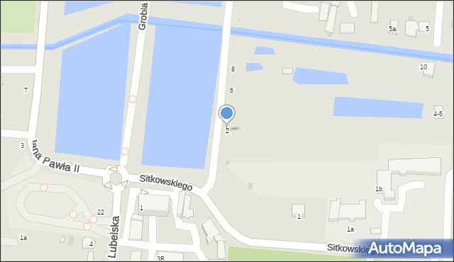 Radzyń Podlaski, Aleja Kasztanowa, 2, mapa Radzyń Podlaski