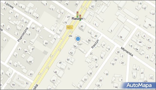 Raszyn, Aleja Krakowska, 54A, mapa Raszyn