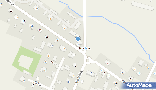 Ruchna, Aleja Łubieńskich, 2, mapa Ruchna