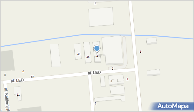 Rzeplin, Aleja LED, 4, mapa Rzeplin