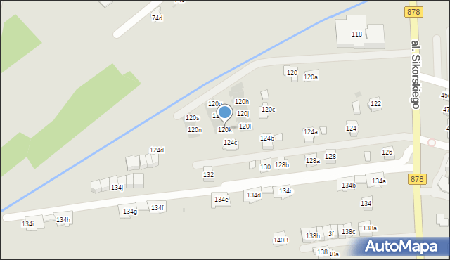 Rzeszów, Aleja Sikorskiego Władysława, gen., 120k, mapa Rzeszów