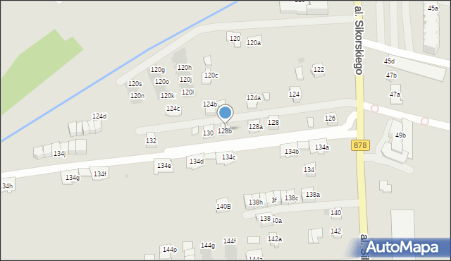 Rzeszów, Aleja Sikorskiego Władysława, gen., 128b, mapa Rzeszów