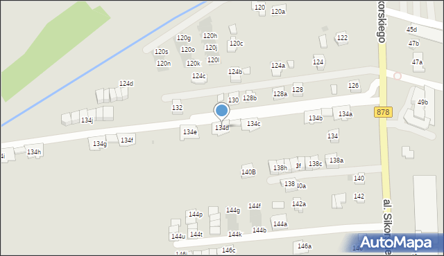 Rzeszów, Aleja Sikorskiego Władysława, gen., 134d, mapa Rzeszów