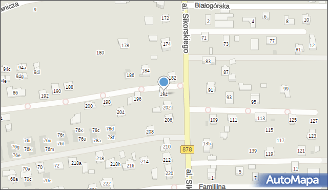 Rzeszów, Aleja Sikorskiego Władysława, gen., 194, mapa Rzeszów