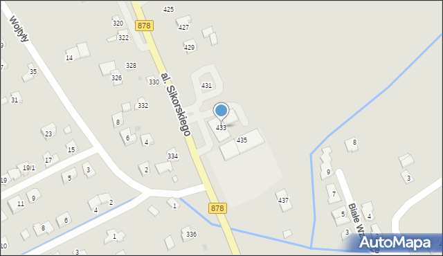 Rzeszów, Aleja Sikorskiego Władysława, gen., 433, mapa Rzeszów