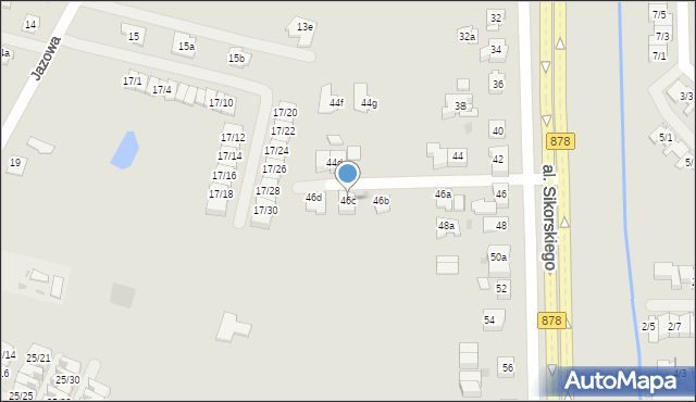 Rzeszów, Aleja Sikorskiego Władysława, gen., 46c, mapa Rzeszów