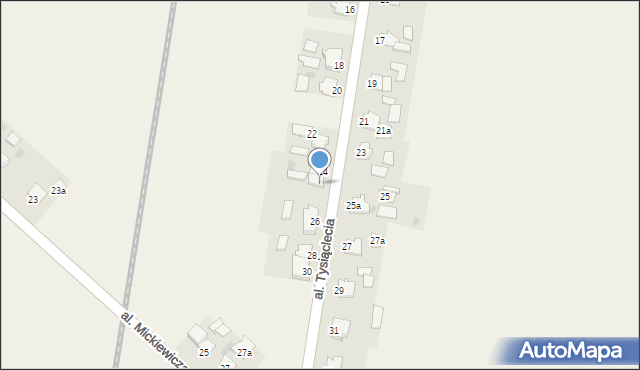 Serock, Aleja Tysiąclecia, 24a, mapa Serock