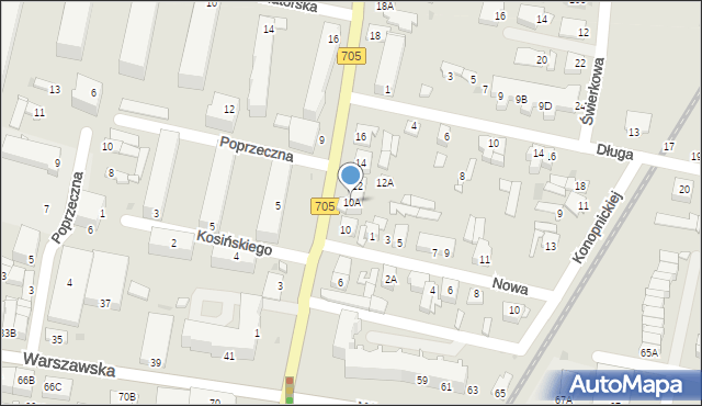 Sochaczew, Aleja 600-lecia, 10A, mapa Sochaczew