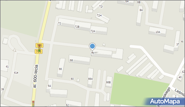 Sochaczew, Aleja 600-lecia, 70, mapa Sochaczew