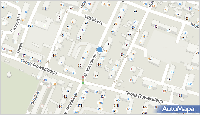 Sosnowiec, Aleja Mireckiego Józefa, 41/44, mapa Sosnowca