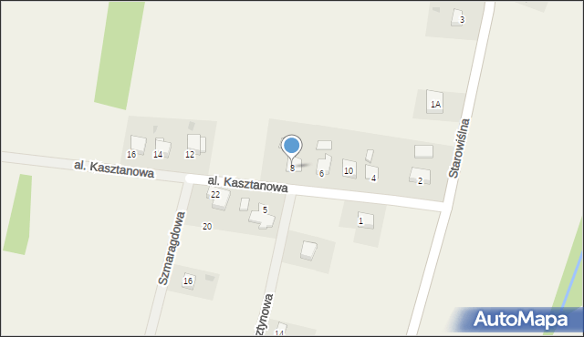 Spytkowice, Aleja Kasztanowa, 8, mapa Spytkowice