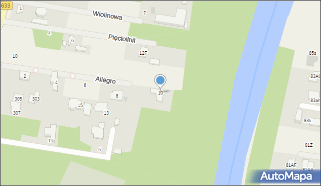 Stanisławów Pierwszy, Allegro, 10, mapa Stanisławów Pierwszy