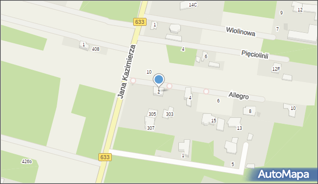 Stanisławów Pierwszy, Allegro, 2, mapa Stanisławów Pierwszy