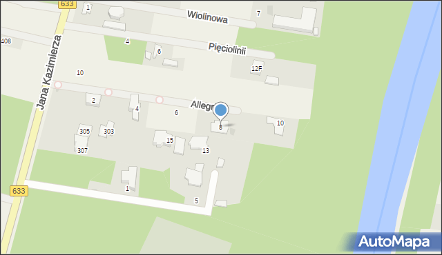 Stanisławów Pierwszy, Allegro, 8, mapa Stanisławów Pierwszy