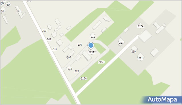 Stare Lipiny, Aleja Niepodległości, 213B, mapa Stare Lipiny