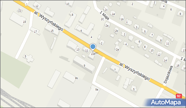 Strzałkowo, Aleja Wyszyńskiego Stefana, ks. prym. kard., 11b, mapa Strzałkowo