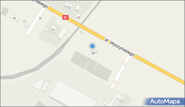 Strzałkowo, Aleja Wyszyńskiego Stefana, ks. prym. kard., 1A, mapa Strzałkowo