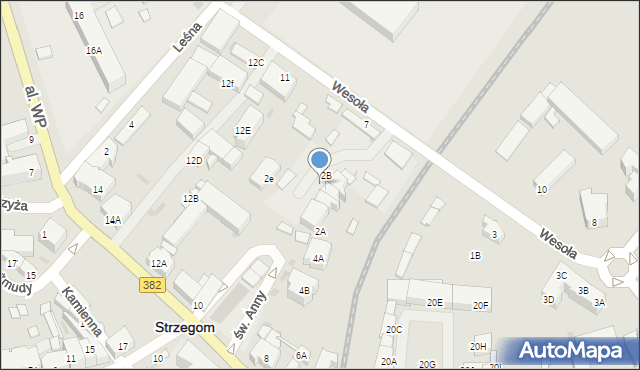 Strzegom, Aleja Wojska Polskiego, 2d, mapa Strzegom