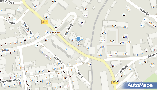 Strzegom, Aleja Wojska Polskiego, 6, mapa Strzegom